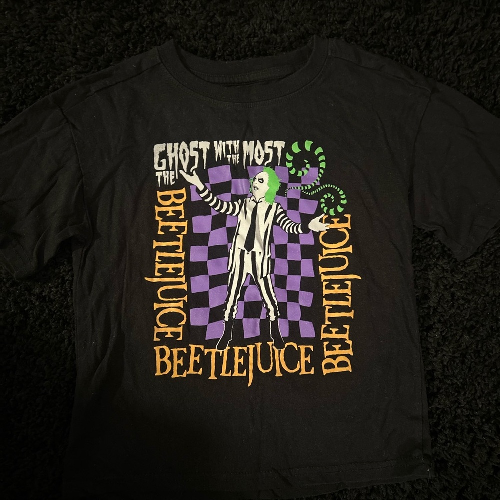 Beetlejuice Kids Black Graphic T-Shirt
